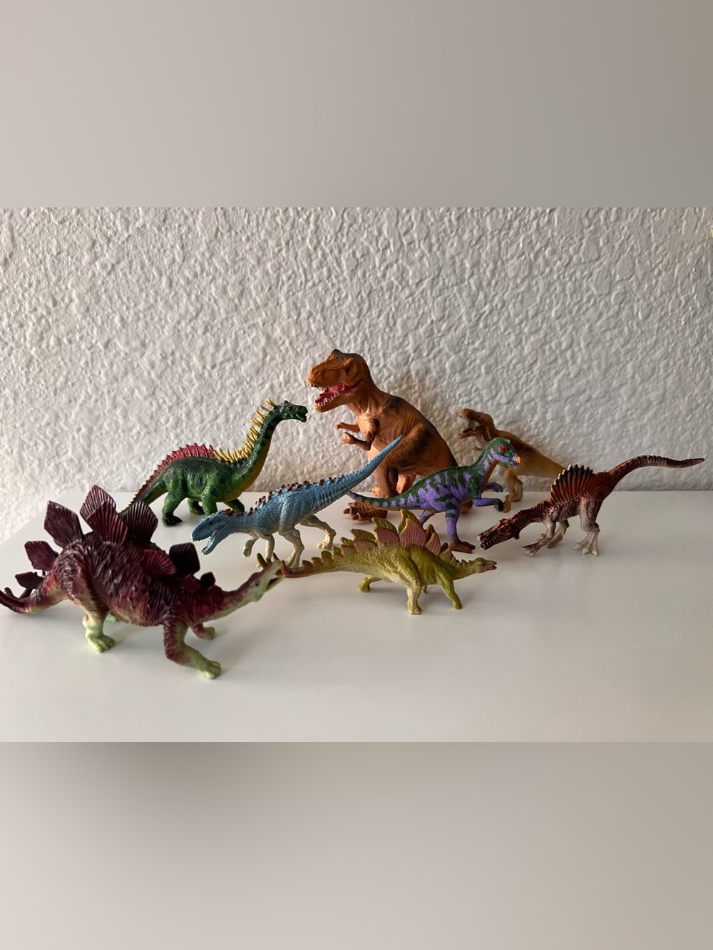 Assorted Color Dinosaur Toy Set for Kids - Multi-Color 8PC